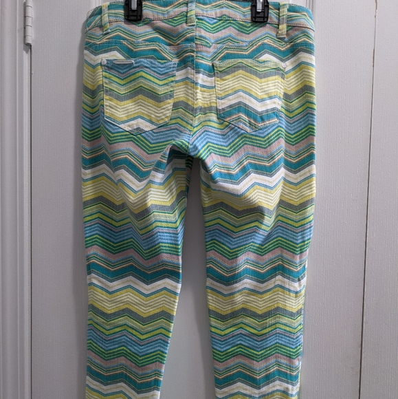 Celebrity Pink Original Cropped Denim- Multicolour Zigzag - Picture 7 of 9